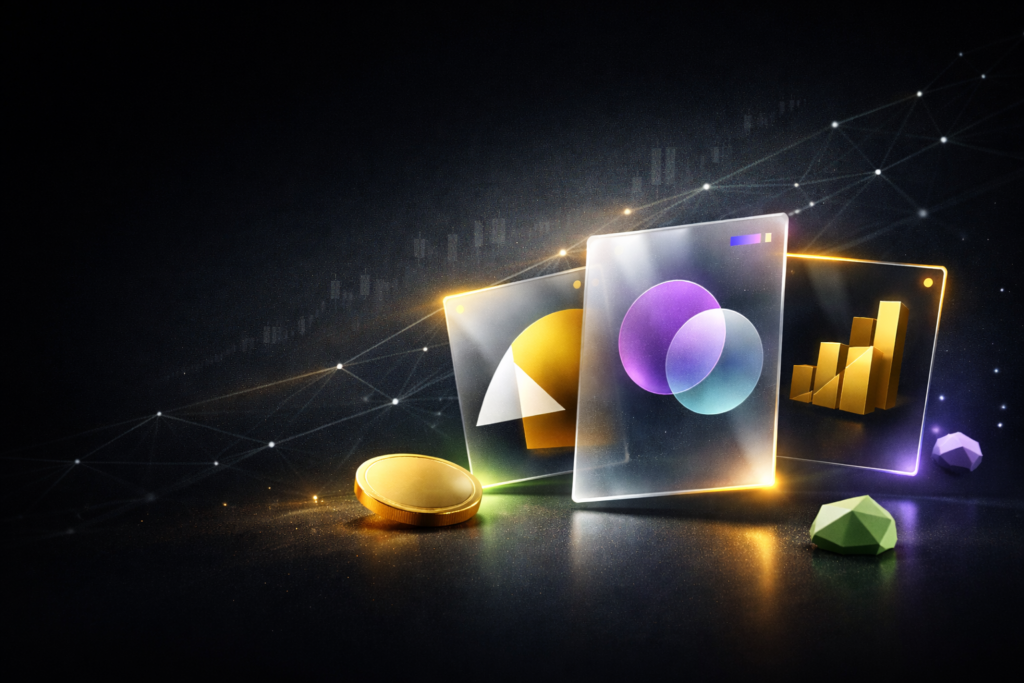 What are NFTs beginner guide cover image showing digital collectibles and blockchain ownership concept