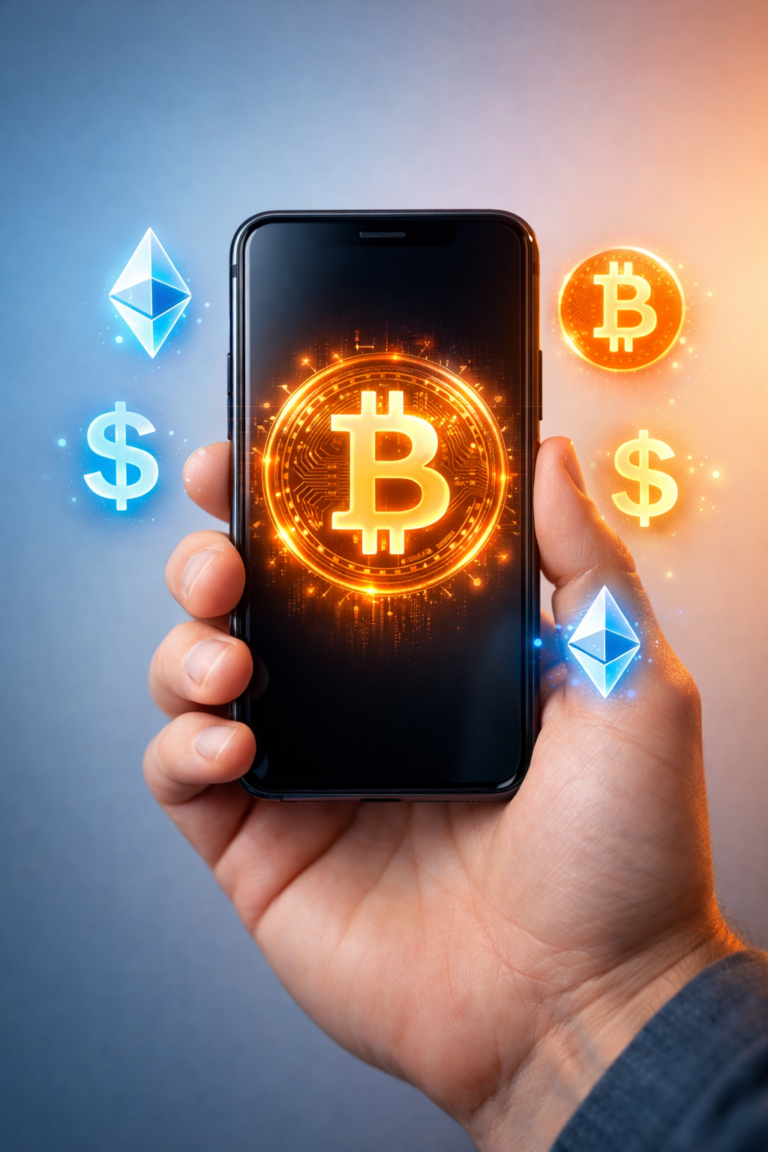 The main featured image that appears at the top of the blog and in social previews. Conveys accessibility, technology, and the excitement of entering the crypto world by WZ Cryptoo.